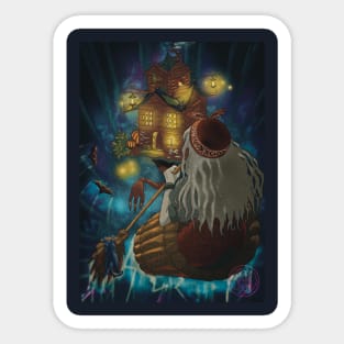 Baba Yaga witch Sticker